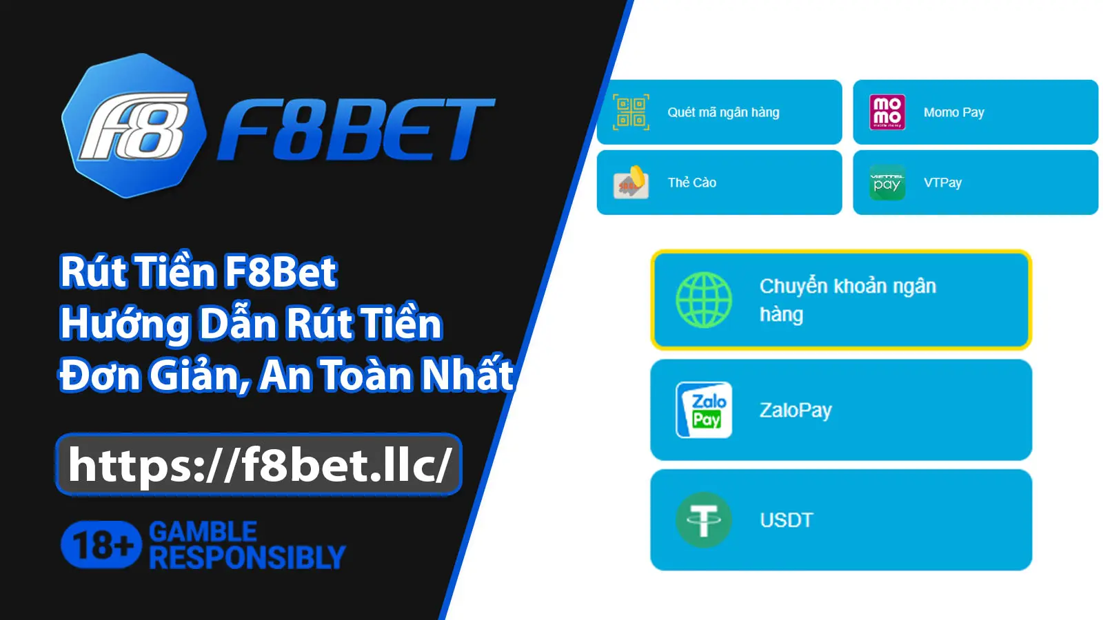 Rút tiền F8bet đơn giản